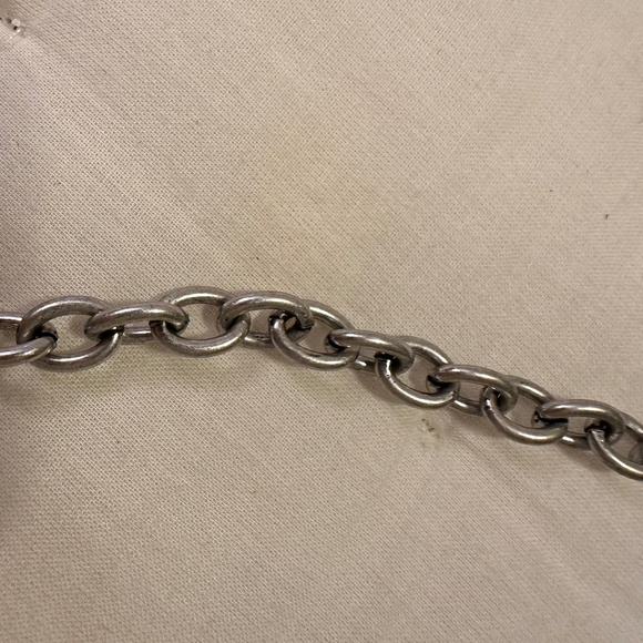 Robert Rose Vintage Turquoise and Silvertone Bibb Necklace - Picture 8 of 13